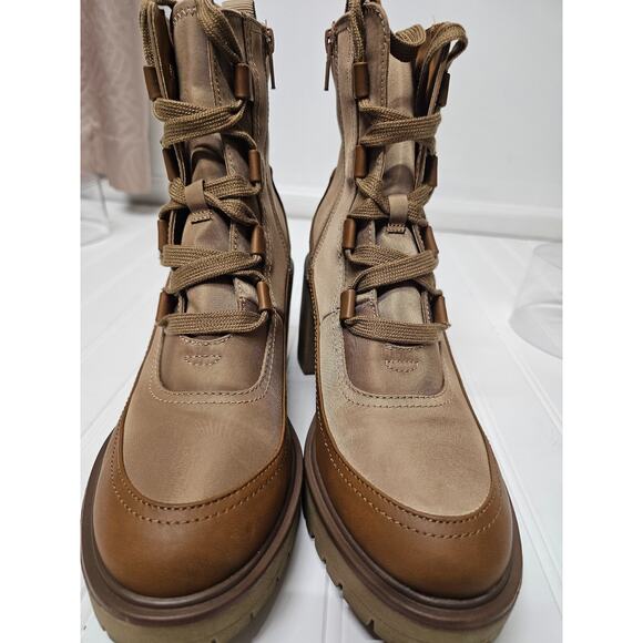 WOMENS Universal Thread Hiking boot s Size 9.5 Brown Memory foam Zipper - Picture 4 of 8